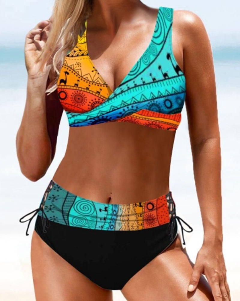Eva - Farbenfroher Bikini
