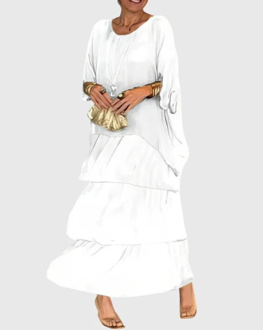 Carmel - Elegantes Fliessendes Maxikleid