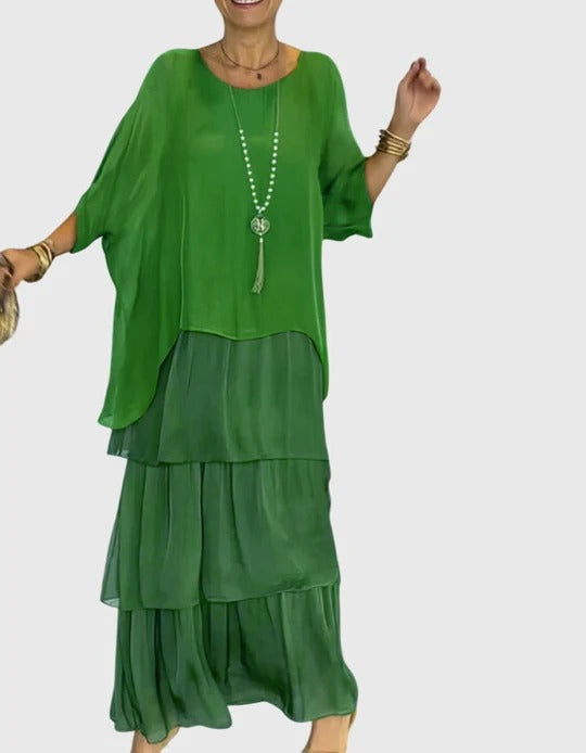 Carmel | Elegantes Fliessendes Maxikleid