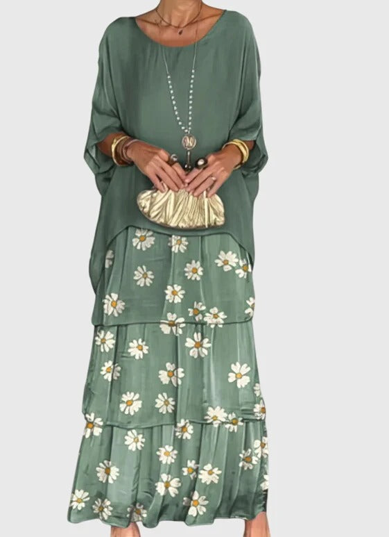 Carmel - Elegantes Fliessendes Maxikleid