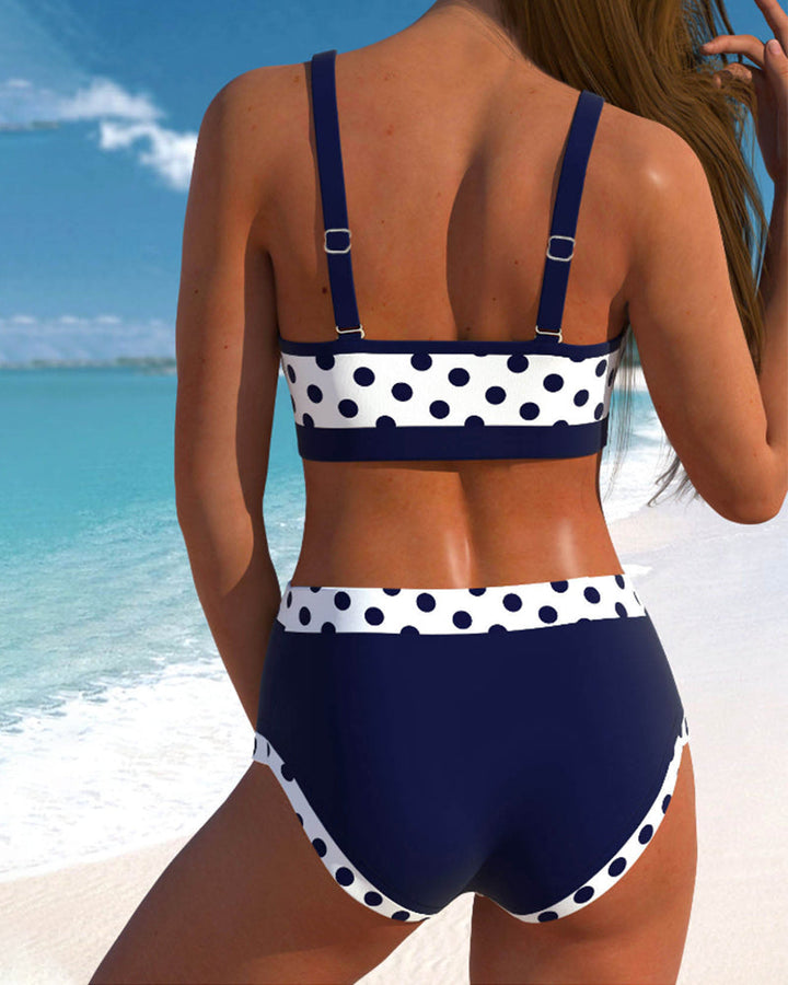 Liesbeth - Hochtaillierter Punkte-Bikini
