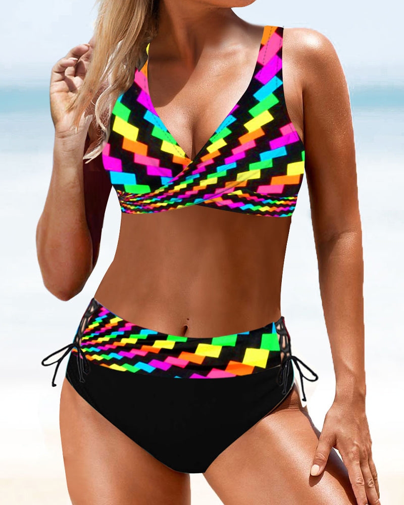 Eva - Farbenfroher Bikini