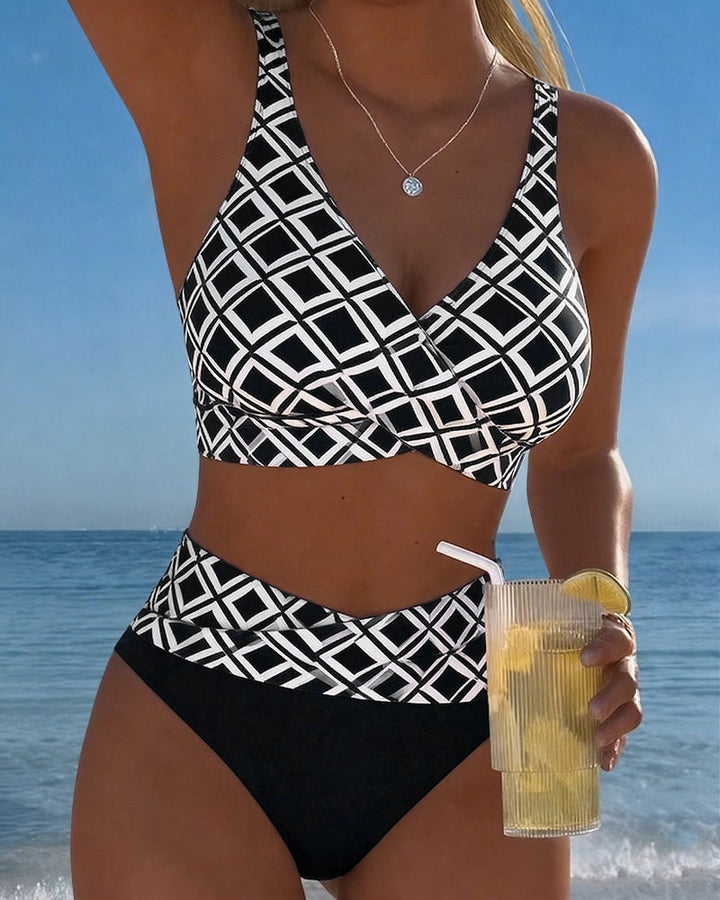 Selina - Bikini mit Diamantmuster