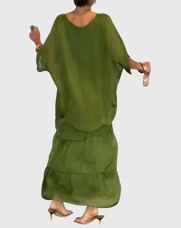 Carmel - Elegantes Fliessendes Maxikleid
