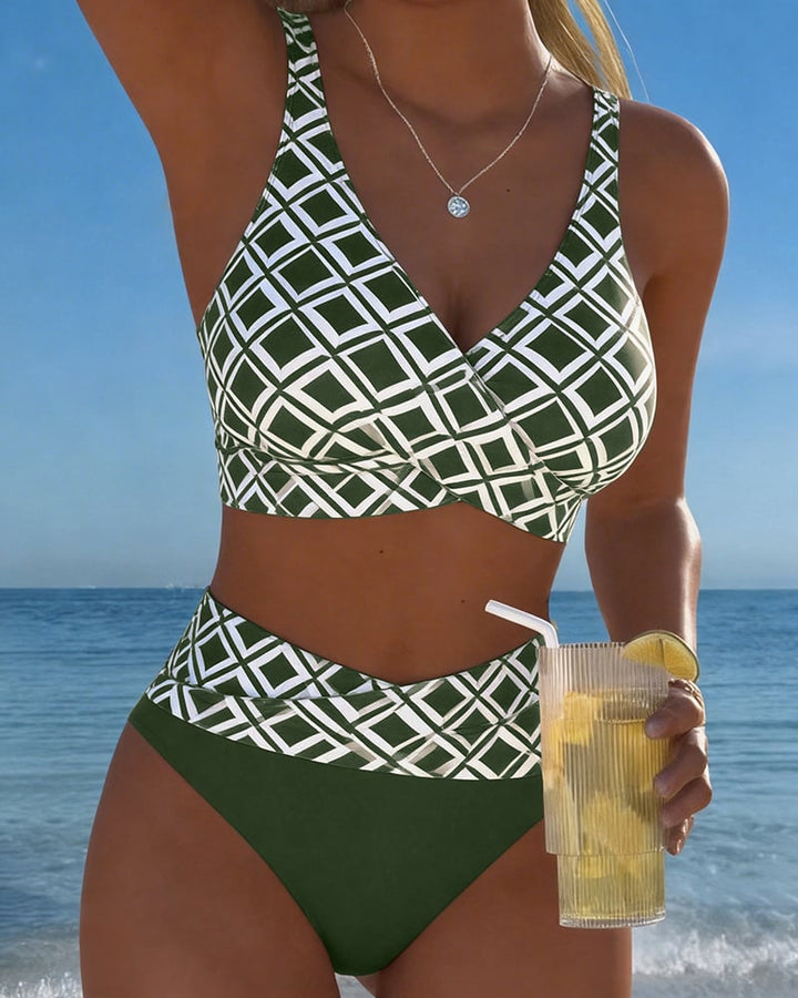 Selina - Bikini mit Diamantmuster
