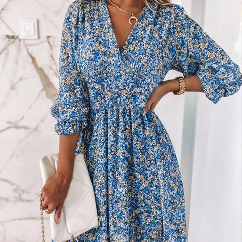 Sunna | Elegantes Blumenkleid