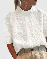 Denise | Elegante Bluse mit Stehkragen