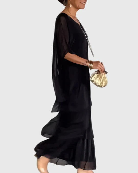 Carmel - Elegantes Fliessendes Maxikleid