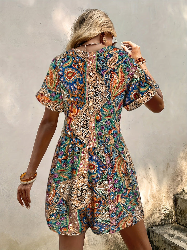 Reagan | Ocean Breeze Boho Jumpsuit
