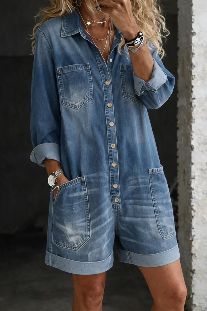 Nora - Denim Overall