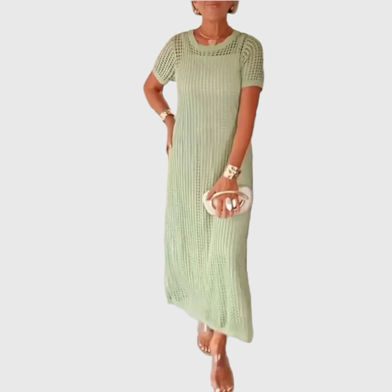 Adeline - Cut-Out Lange Maxikleid + Kostenloses Unterkleid