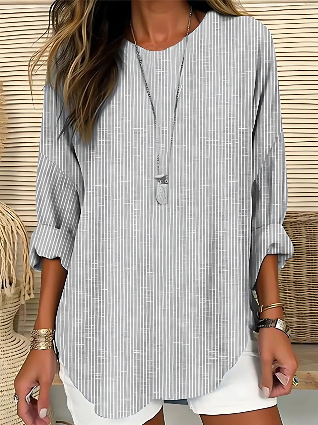 Rhea - Trendige gestreifte Bluse