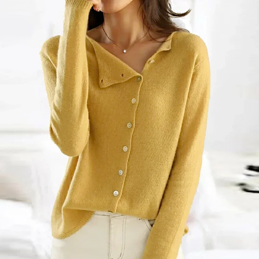 Annika | Damen Cardigan mit Knöpfen – Strickjacke
