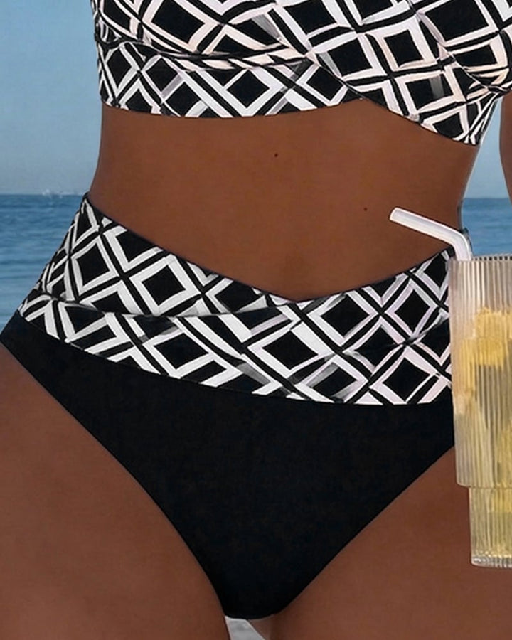 Selina - Bikini mit Diamantmuster