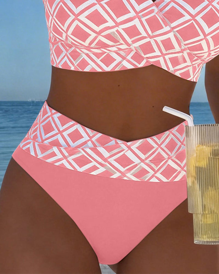 Selina - Bikini mit Diamantmuster