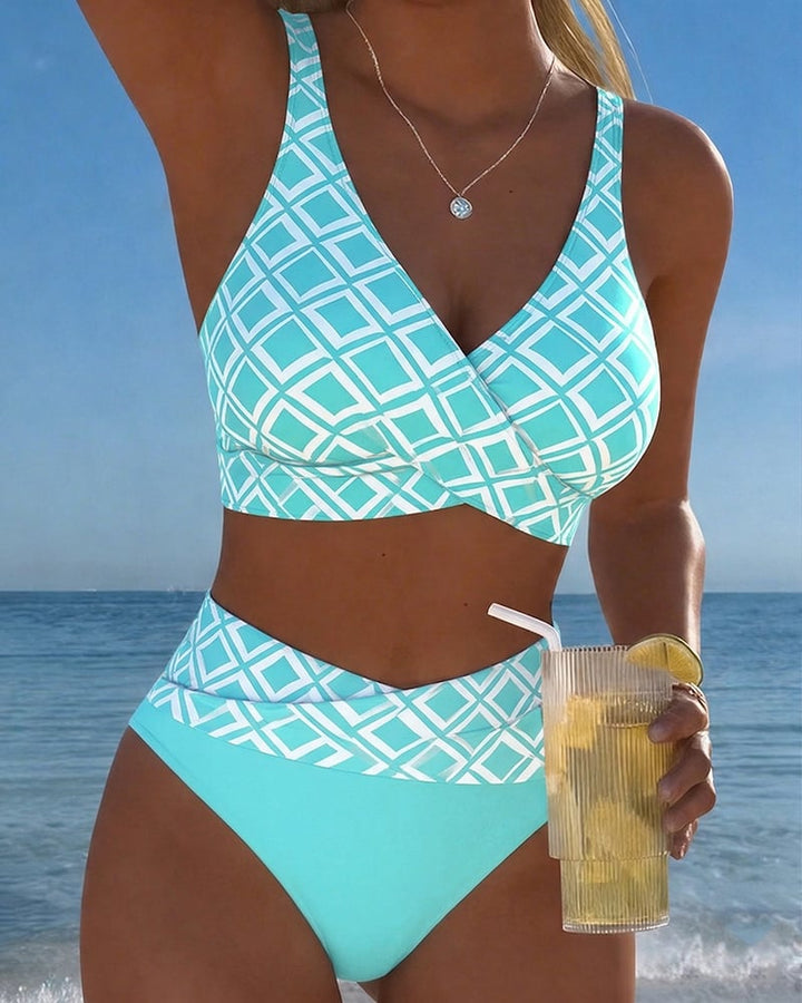Selina - Bikini mit Diamantmuster