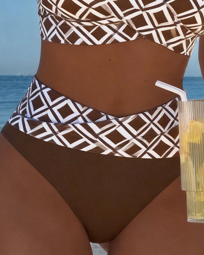 Selina - Bikini mit Diamantmuster
