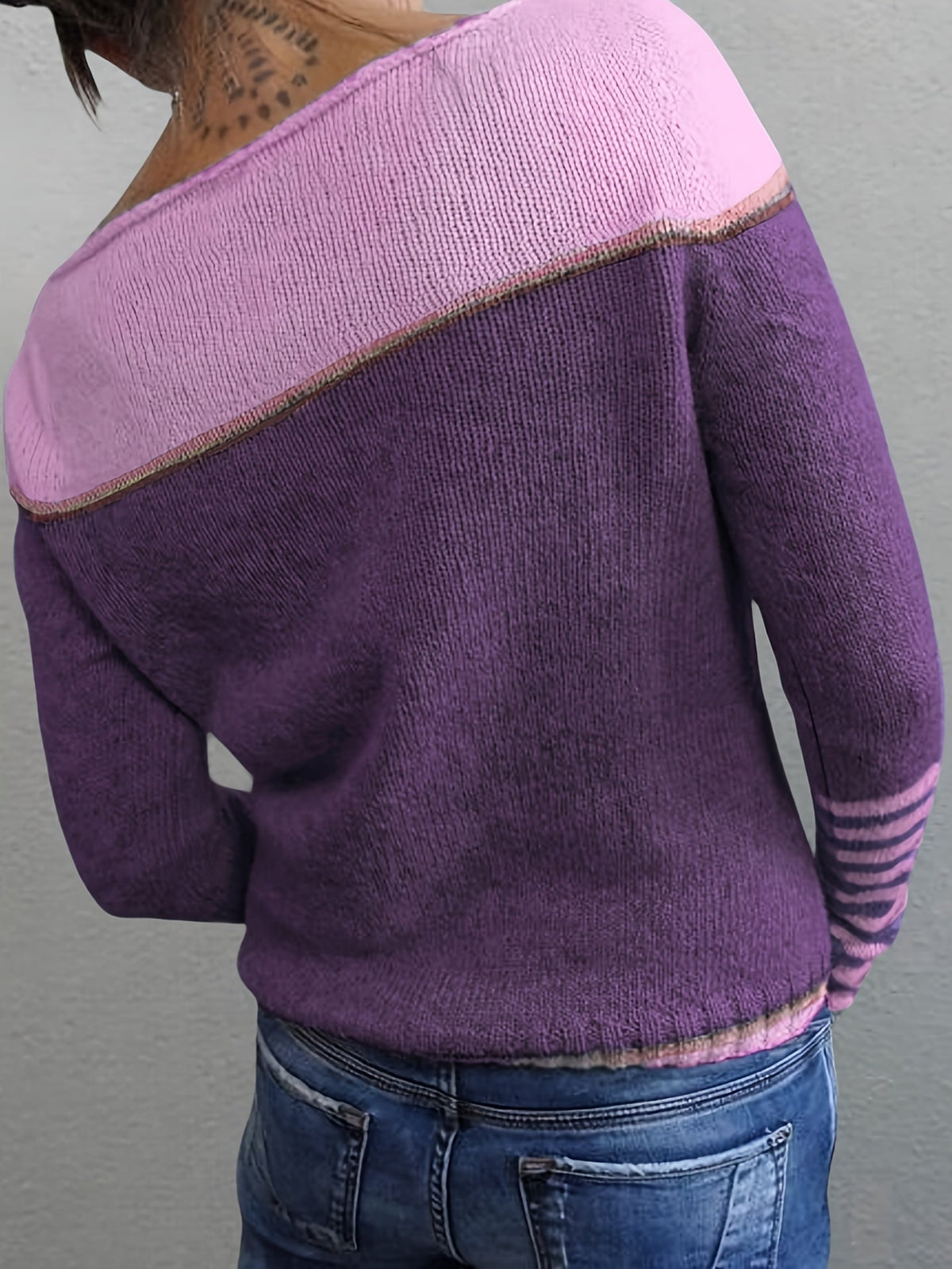 Gerhild | Damen Pullover mit Streifenmuster