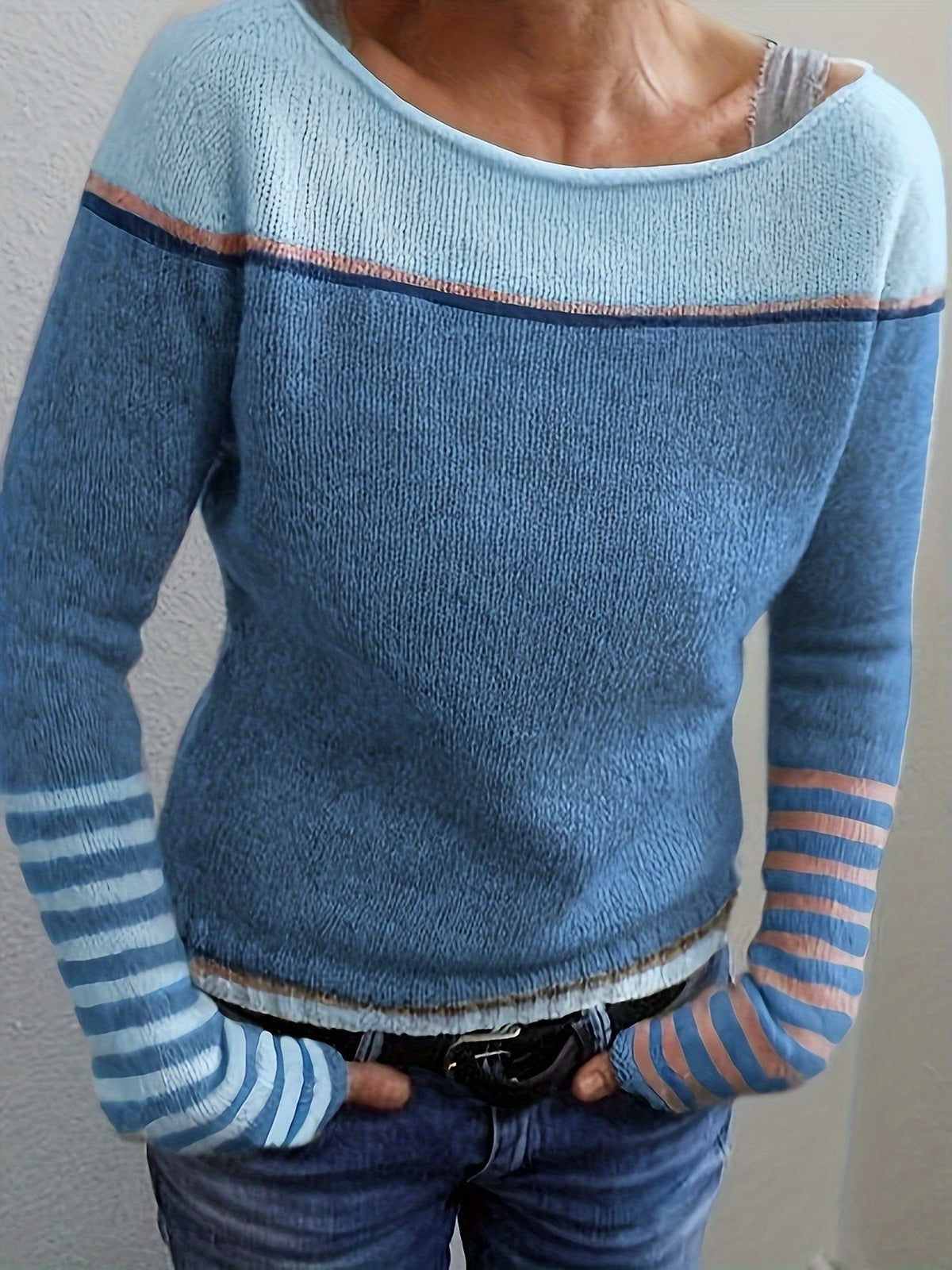 Merla | Damen Pullover mit Streifenmuster