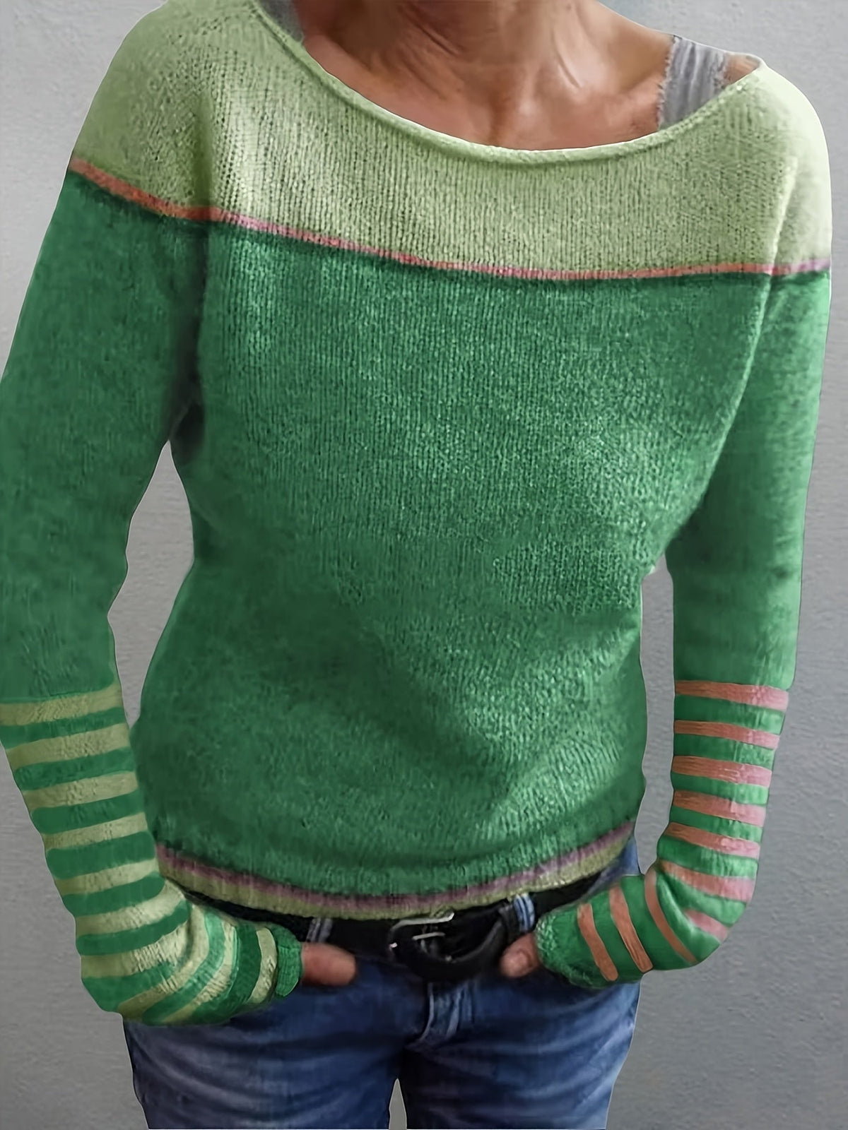 Merla | Damen Pullover mit Streifenmuster