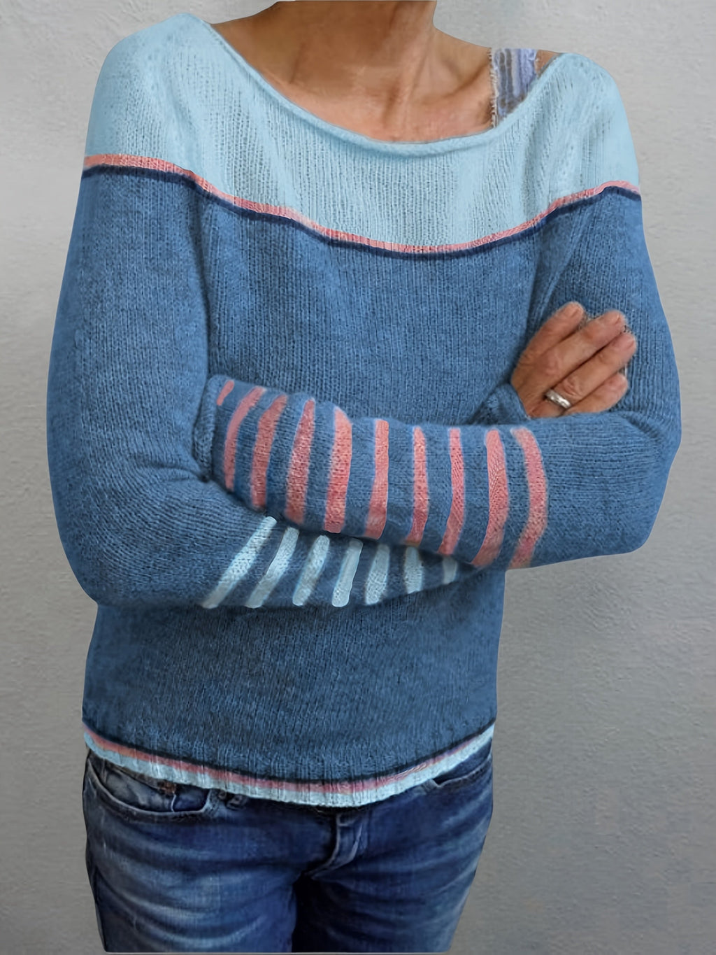 Merla | Damen Pullover mit Streifenmuster
