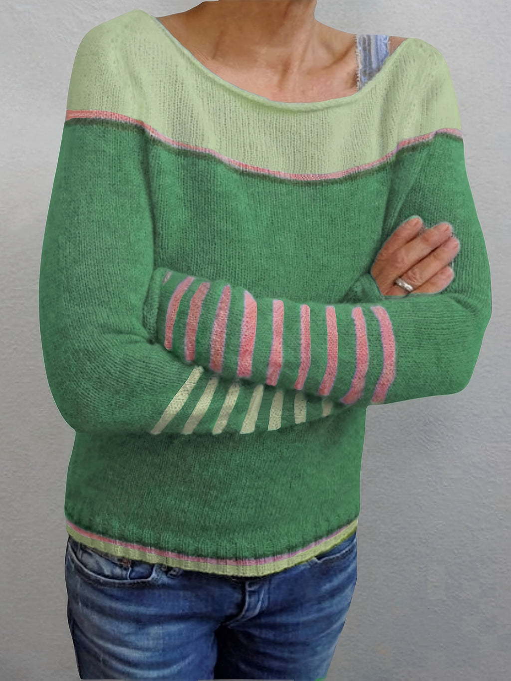 Merla | Damen Pullover mit Streifenmuster