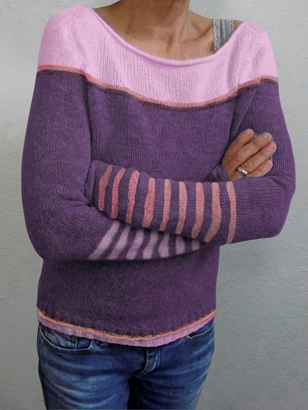 Merla | Damen Pullover mit Streifenmuster