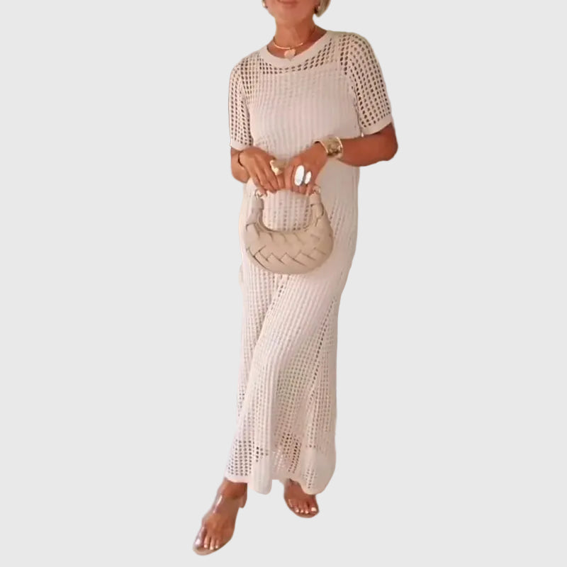 Adeline - Cut-Out Lange Maxikleid + Kostenloses Unterkleid