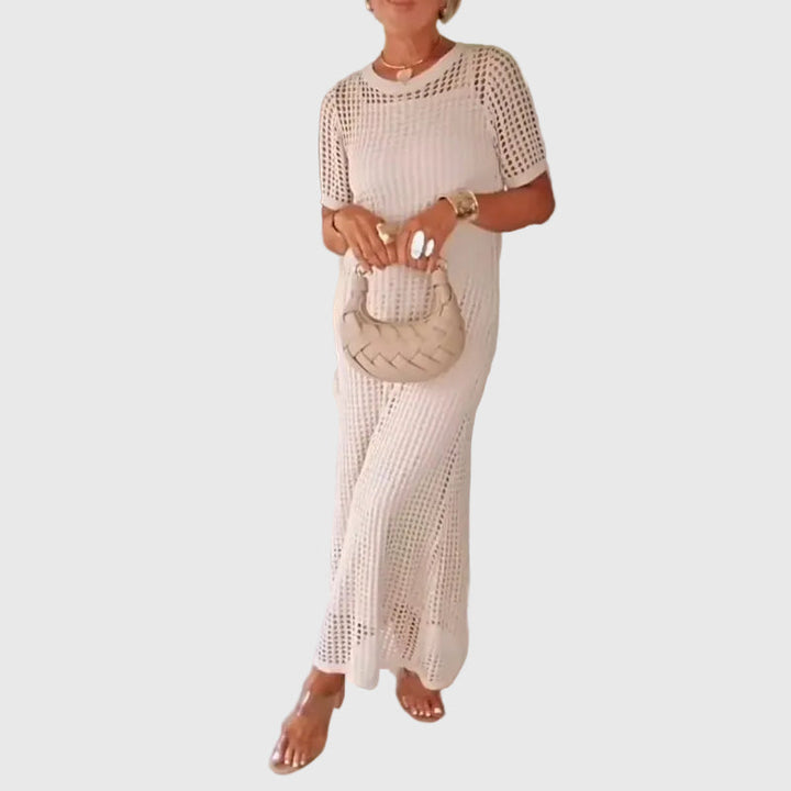 Adeline - Cut-Out Lange Maxikleid + Kostenloses Unterkleid