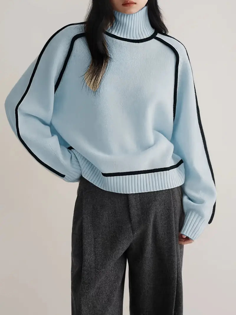 Walpurga | Damen Strickpullover mit Rollkragen