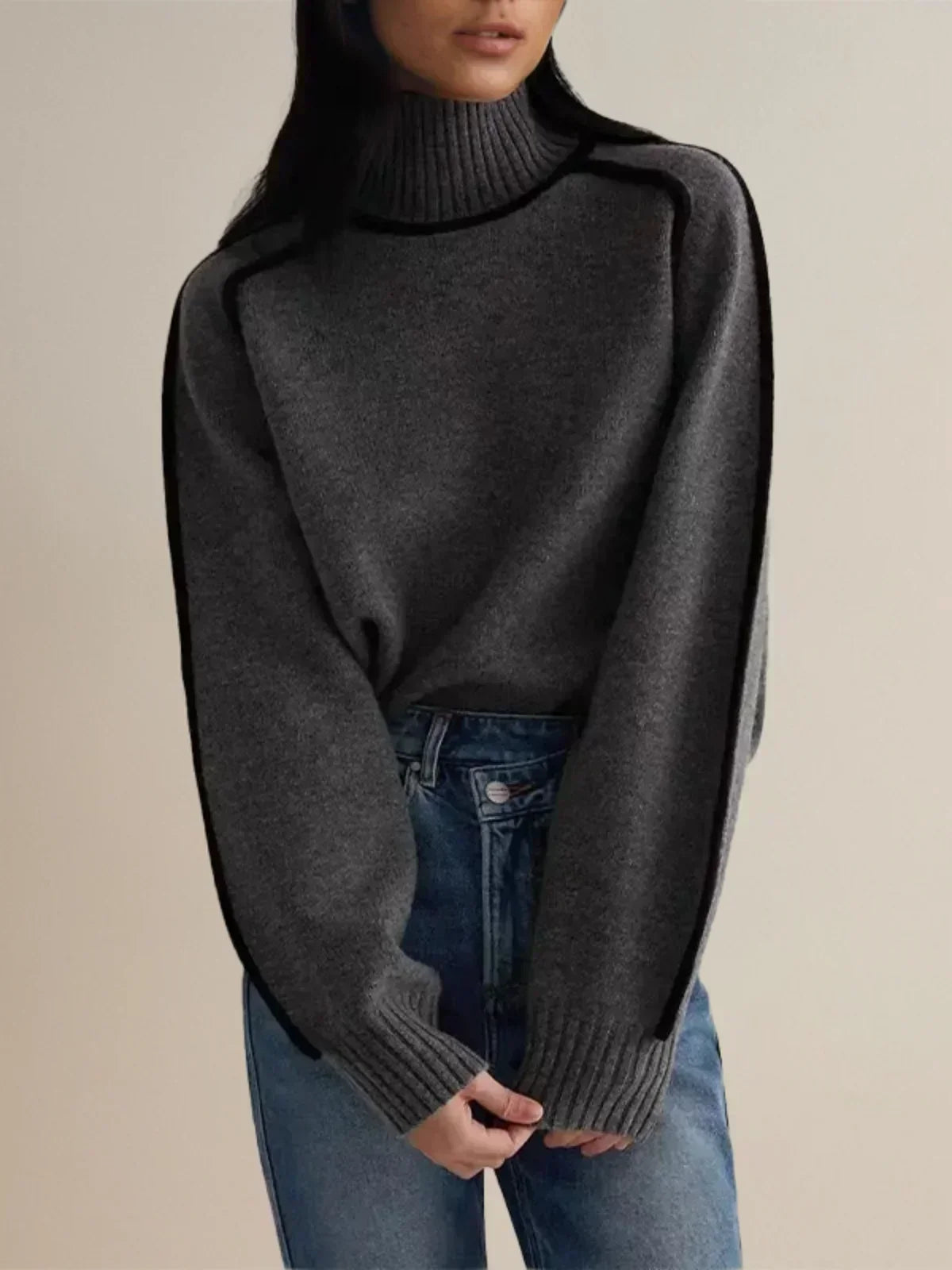 Walpurga | Damen Strickpullover mit Rollkragen